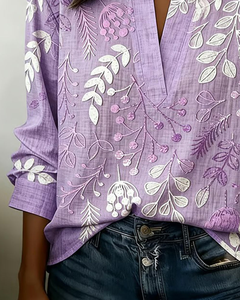 Brielle | Floral Soft-Touch Blouse
