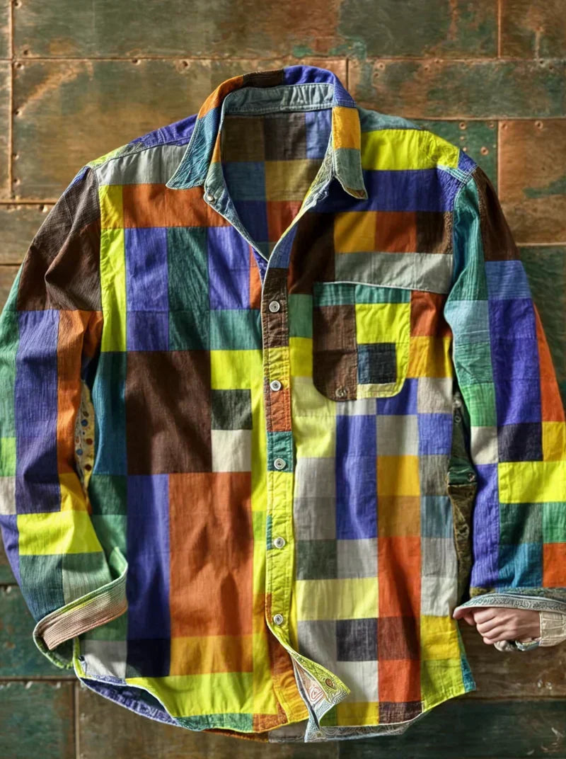 The Russel - Patchwork Statement Shirt