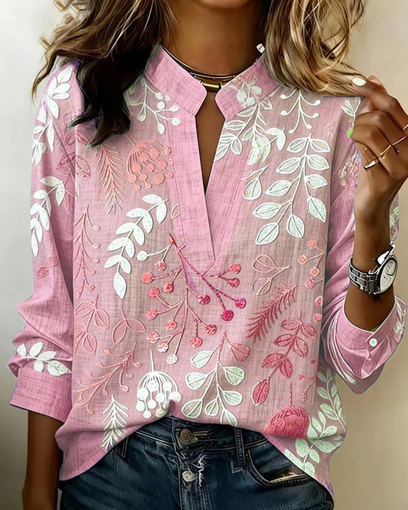 Brielle | Floral Soft-Touch Blouse