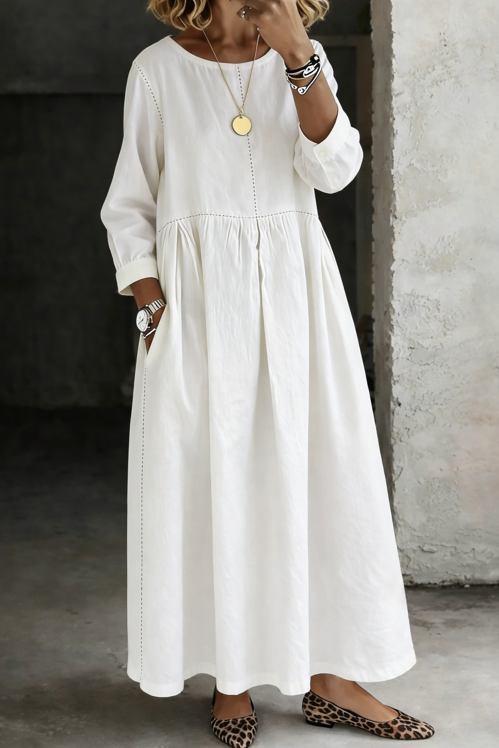 Roberta | Denim Maxi Dress